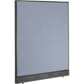Interion Electric Office Partition Panel, 48-1/4"W x 46"H, Blue