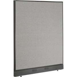 Interion Electric Office Partition Panel, 48-1/4"W x 46"H, Gray