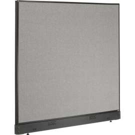 Interion Electric Office Partition Panel, 60-1/4"W x 46"H, Gray