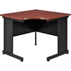 Interion 36"W Corner Desk - Mahogany
