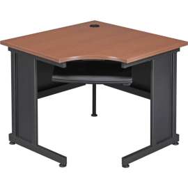 Interion 36"W Corner Desk - Cherry