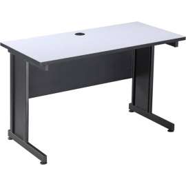 Interion Traditional Office Desk, 48"W x 24"D x 30"H, Gray