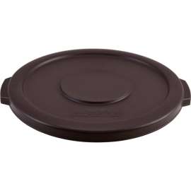 Global Industrial Plastic Trash Can Lid, 10 Gallon, Brown