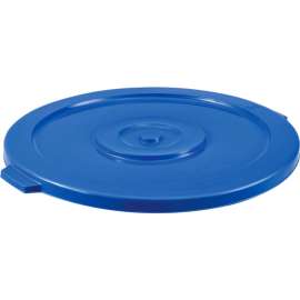 Global Industrial Plastic Trash Can Lid - 32 Gallon Blue