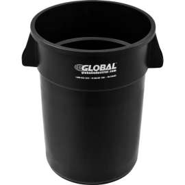 Global Industrial Plastic Trash Can - 44 Gallon Black