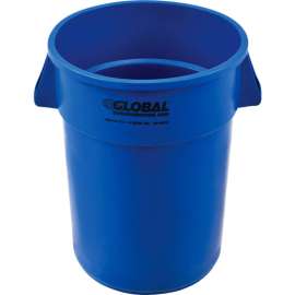 Global Industrial Plastic Trash Can - 44 Gallon Blue