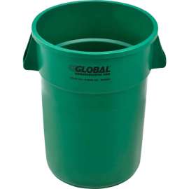 Global Industrial Plastic Trash Can - 44 Gallon Green