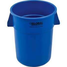 Global Industrial Plastic Trash Can - 55 Gallon Blue