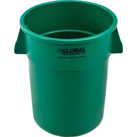 Global Industrial Plastic Trash Can - 55 Gallon Green