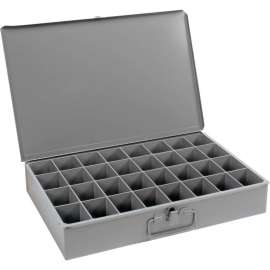 Durham Steel Scoop Compartment Box 107-95 - 32 Compartments 18 x 12 x 3
