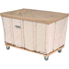 Global Industrial; Best Value 16 Bushel Canvas Basket Bulk Truck
