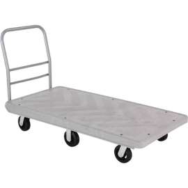 Global Industrial Structural Foam 60x30 Plastic Deck Platform Truck - 6 Wheels - 2500 Lb. Cap.