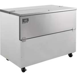 Nexel Mobile Milk Cooler, Single Sided, 18.5 Cu. Ft., Stainless Steel