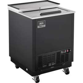Nexel Glass Froster, 1 Sliding Door, 4.1 Cu. Ft., Black