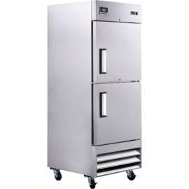 Nexel Reach In Split Door Freezer, 2 Solid Doors, 23 Cu. Ft.