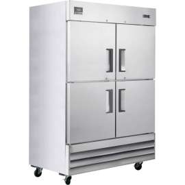 Nexel Reach In Split Door Freezer, 4 Solid Doors, 47 Cu. Ft.