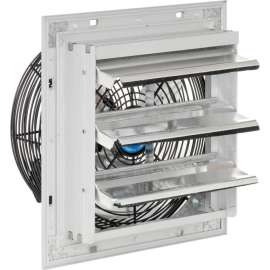 Continental Dynamics Direct Drive 10" Exhaust Fan W/ Shutter, 3 Speed, 1500CFM, 1/30HP, 1Phase