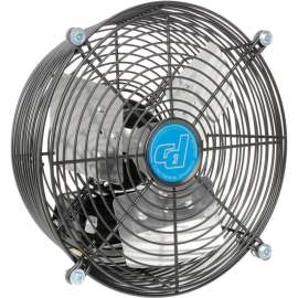 Continental Dynamics 10" Direct Drive Exhaust Fan, 3 Speed, 1500 CFM, 1/30 HP