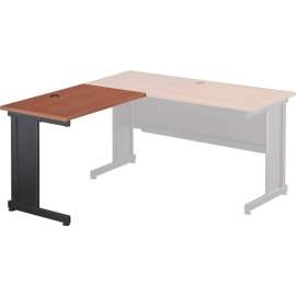 Interion 36"W Left Handed Return Table, Cherry
