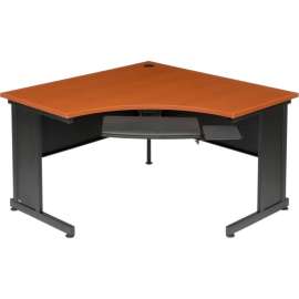 Interion Traditional Corner Office Desk, 48"W x 48"D x 30"H, Cherry