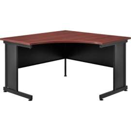 Interion 48"W Corner Desk - Mahogany