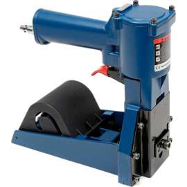 Pneumatic Coil Carton Stapler for 1-1/4" x 5/8" Staples, 1000 Staples Capacity, Blue