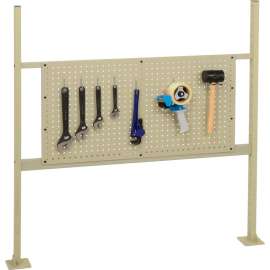 Global Industrial Panel Kit for 48"W Bench - 36"W Pegboard, Rails & Uprights, Tan