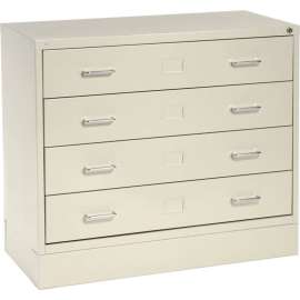 Multimedia Stackable Storage Cabinet - Light Gray
