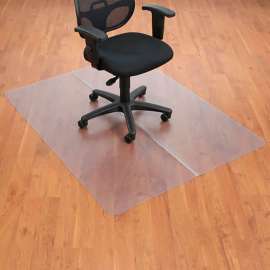 Interion Office Chair Mat for Hard Floor - 46"W x 60"L - Straight Edge