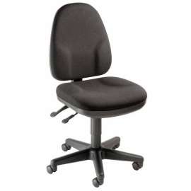 Interion Task Chair With 19"H Back, Fabric, Black