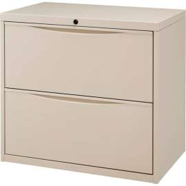 Interion 30" Premium Lateral File Cabinet 2 Drawer Putty