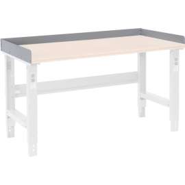 Global Industrial Back and End Stops For Workbench Top - 60"W x 30"D x 3"H - Gray