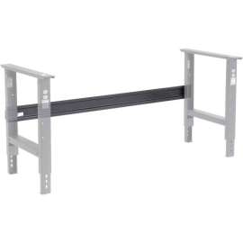 Global Industrial Workbench Steel Stringer For C Channel Adj Leg & Fixed Height, 72"W, Black