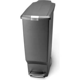 simplehuman Slim Plastic Step Can - 10-1/2 Gallon Gray