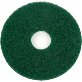 Global Industrial 13" Scrubbing Pad, Green, 5 Per Case