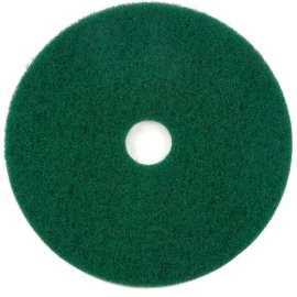 Global Industrial 22" Scrubbing Pad, Green, 5 Per Case