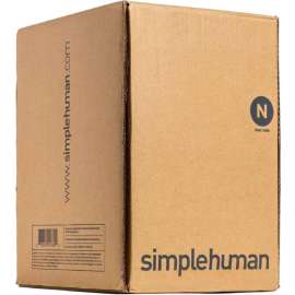 simplehuman Trash Can Liner Code N, 12-13 Gallon, 22.8 X 31.5, 1.18 Mil, White, Pack of 200