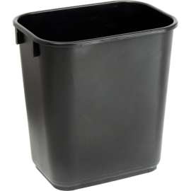 Global Industrial 13-5/8 Qt. Plastic Wastebasket - Black