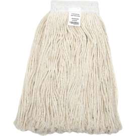 Global Industrial 24 oz. Cotton Cut-End Mop Head, 4Ply, Wide Band