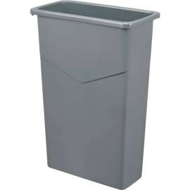Global Industrial Slim Trash Can, 23 Gallon, Gray