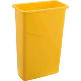Global Industrial Slim Trash Can, 23 Gallon, Yellow