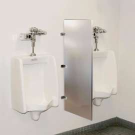 Global Industrial Bathroom Stainless Steel Urinal Screen 18 x 42