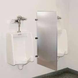 Global Industrial Bathroom Stainless Steel Urinal Screen 24 x 42