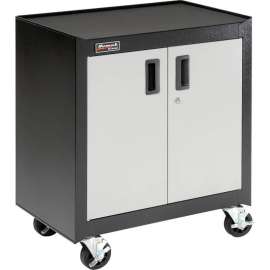 Homak Mobile Cabinet GS04002270 2 Door With Gliding Shelf