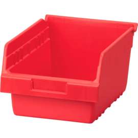 Akro-Mils ShelfMax Plastic Nesting Storage Shelf Bin 30080 - 8-3/8"W x 11-5/8"D x 6"H Red