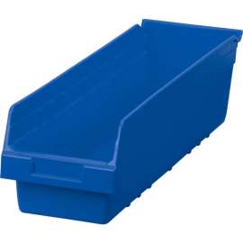 Akro-Mils ShelfMax Plastic Nesting Storage Shelf Bin 30094 - 6-5/8"W x 23-5/8"D x 6"H Blue