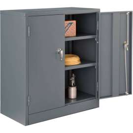 Counter Height Cabinet Easy Assembly 36x18x42 Gray
