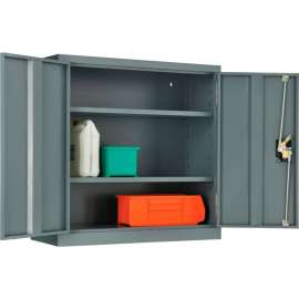 Wall Storage Cabinet Assembled 30"W x 12"D x 30"H Gray