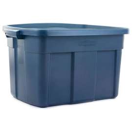 Rubbermaid Roughneck; Tote 25 Gallon 28-7/8 x 19-7/8 x 16-3/4 Dark Indigo Metallic