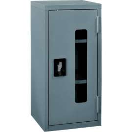 Clear View Wall Storage Cabinet Assembled 13-3/4"W x 12-3/4"D x 30"H Gray
